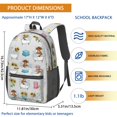 thumbnail image 3 of Highland Cow and Bathtub Print 17" School Backpacks for Teens,Waterproof Oxford Fabric,S-Shape Padded Straps for School,Travel,Hiking,Camping, 3 of 6
