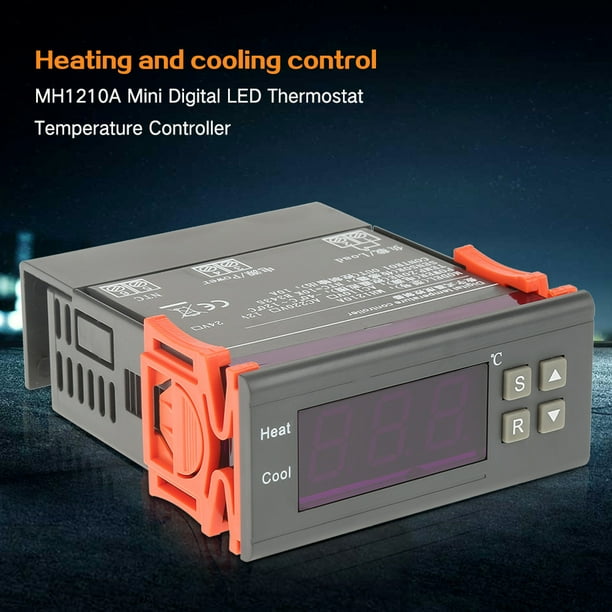 Led Temperature Controller MH1210A Mini Digital LED Thermostat
