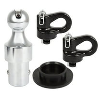 cciyu Curt-60639 Trailer Hitch Ball Kit Gooseneck Ball Safety Chain Kit Compatible with for Chevrolet for Ford for GMC for Nissan
