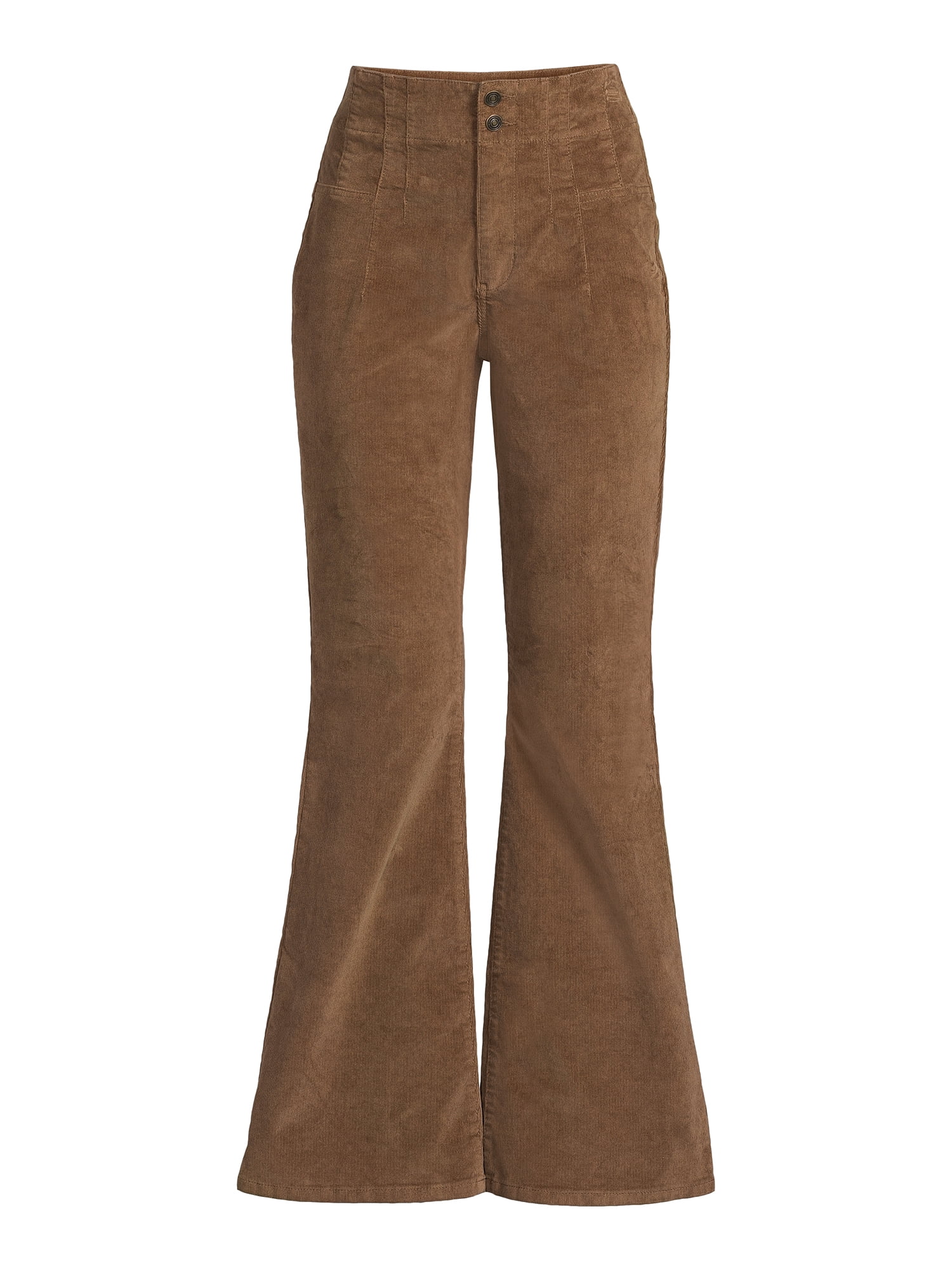 No Boundaries Women's Juniors Pintuck Flare Corduroy Pants, 31” Inseam  Regular, Sizes 1-21 - Walmart.com