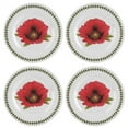 thumbnail image 2 of Botanic Garden Set Of 4 Salad/Dessert Plates (Poppy), 2 of 3