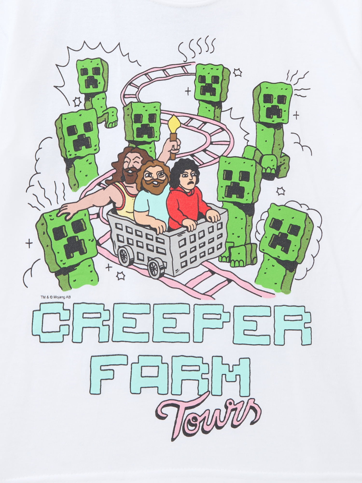 Minecraft Boys Cotton Graphic Tee with Short Sleeves, 2-Pack, Sizes XS-XXL