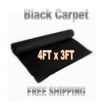 3ft x 4ft  BLACK DJ CAR SUB SPEAKER BOX CARPET TRUNK (Best Carpet Tiles Review)