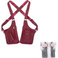 thumbnail image 1 of Premium Leather Adjustable Bag,Adjustable Underarm Shoulder Bag for Men, Anti-Theft Hidden Storage Multi-pocket, 1 of 7