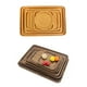 thumbnail image 4 of Twowood Hogar Redondo cuadrado rectángulo comida bocadillo bandeja de madera aislamiento mesa de comedor estera decoración Twowood 21005298, 4 of 7