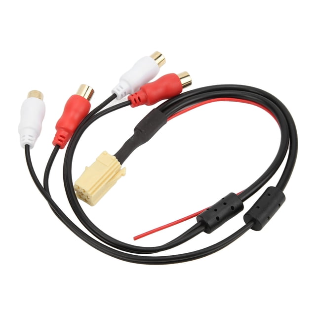 Mini Adaptador ISO, Adaptador De Salida De Línea Para Automóvil Fácil Instalación Resistente Al Desgaste Ligero Para Electrónica Automotriz