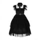 thumbnail image 5 of Vestido de princesa familiar para niñas europeas y americanas, falda de pastel para niños de Cosplay negro, 5 of 5