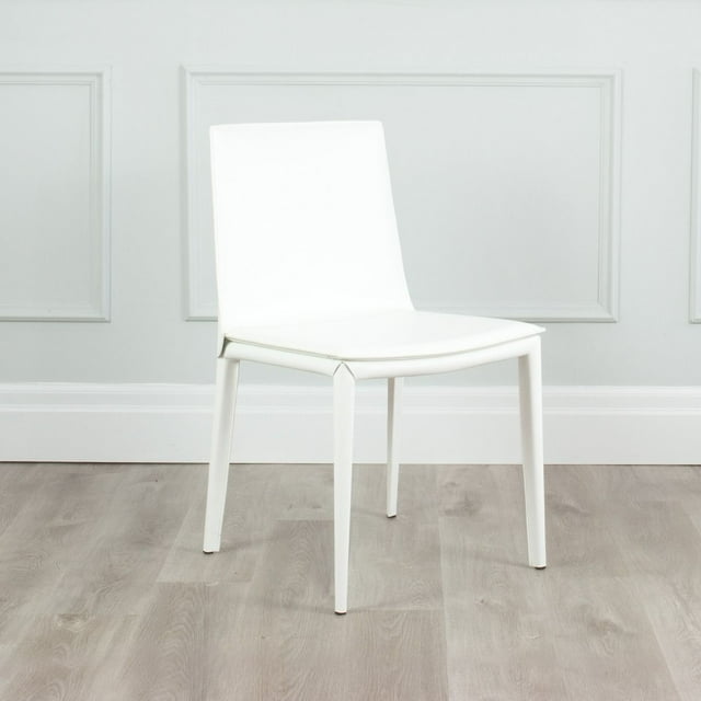 Hilton Chaise Latérale Moderne en Cuir et Métal - Qualité Contractuelle