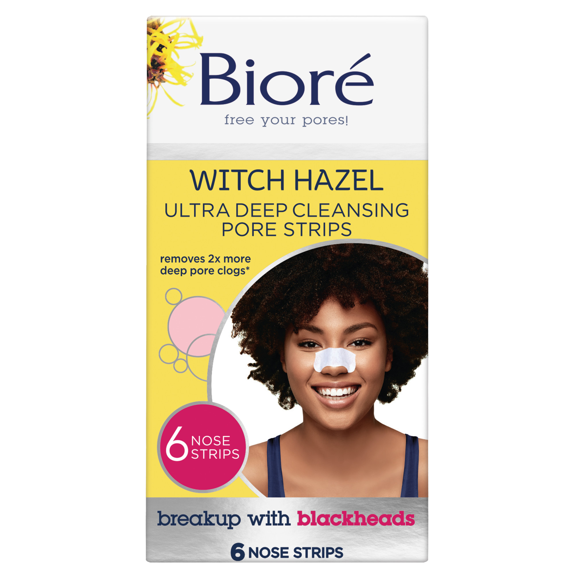 Biore Witch Hazel Ultra Deep Cleansing BlackheadRemoving Pore Strips