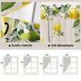 thumbnail image 5 of Swag Valance Curtains for Windows, Lemon Farmhouse Light Filtering Kitchen Curtains with Rod Pocket, Summer Fruit Botanical Beige Burlap Window Treatment Valances for Living Room, 28x36 - 2 PCS, 5 of 9