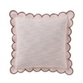 thumbnail image 2 of (2 pack) Home Decor Collection 19" x 19" Blush Pink Scallop Flange Cotton-Rich Decorate Pillow, 2 of 6