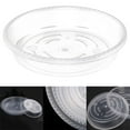 5/10 Pack Clear Thick Plastic Heavy Duty Sturdy Plant Saucer Drip Trays