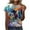 4-Multicolor, variant on Tops for Women under $5 Short-sleeved Round Neck Pullover Horse Printed Casual T-shirt Multicolor