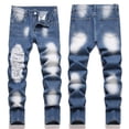 thumbnail image 2 of REDARER Jeans de Mode Haute Rue pour Garçons, Jeans en Denim Extensible Confortables pour Enfants, Pantalons Longs Décontractés Printemps Automne, 2 of 9