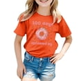 thumbnail image 4 of HABDGIKS T-Shirts pour Fille Garçon Imprimé Décontracté Slip Doux Mignon Col Rond Manches Courtes Amples, 4 of 4