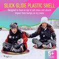 thumbnail image 3 of Flybar Kids 26" Foam Saucer Disc Snow Sled with Slick Bottom & PE Core Build for Boys and Girls Ages 6+, Holds Up to 110 Lbs - Pink Donut, 3 of 7