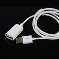 thumbnail image 4 of Naierhg White PVC Metal USB 2.0 Male to Female Extension Adapter Cable Cord 1m 3Ft, 4 of 8