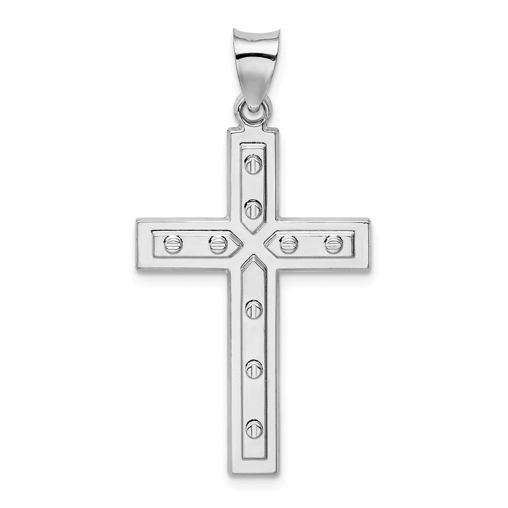 Details about   Sterling Silver Satin Latin Cross Charm Pendant MSRP $62