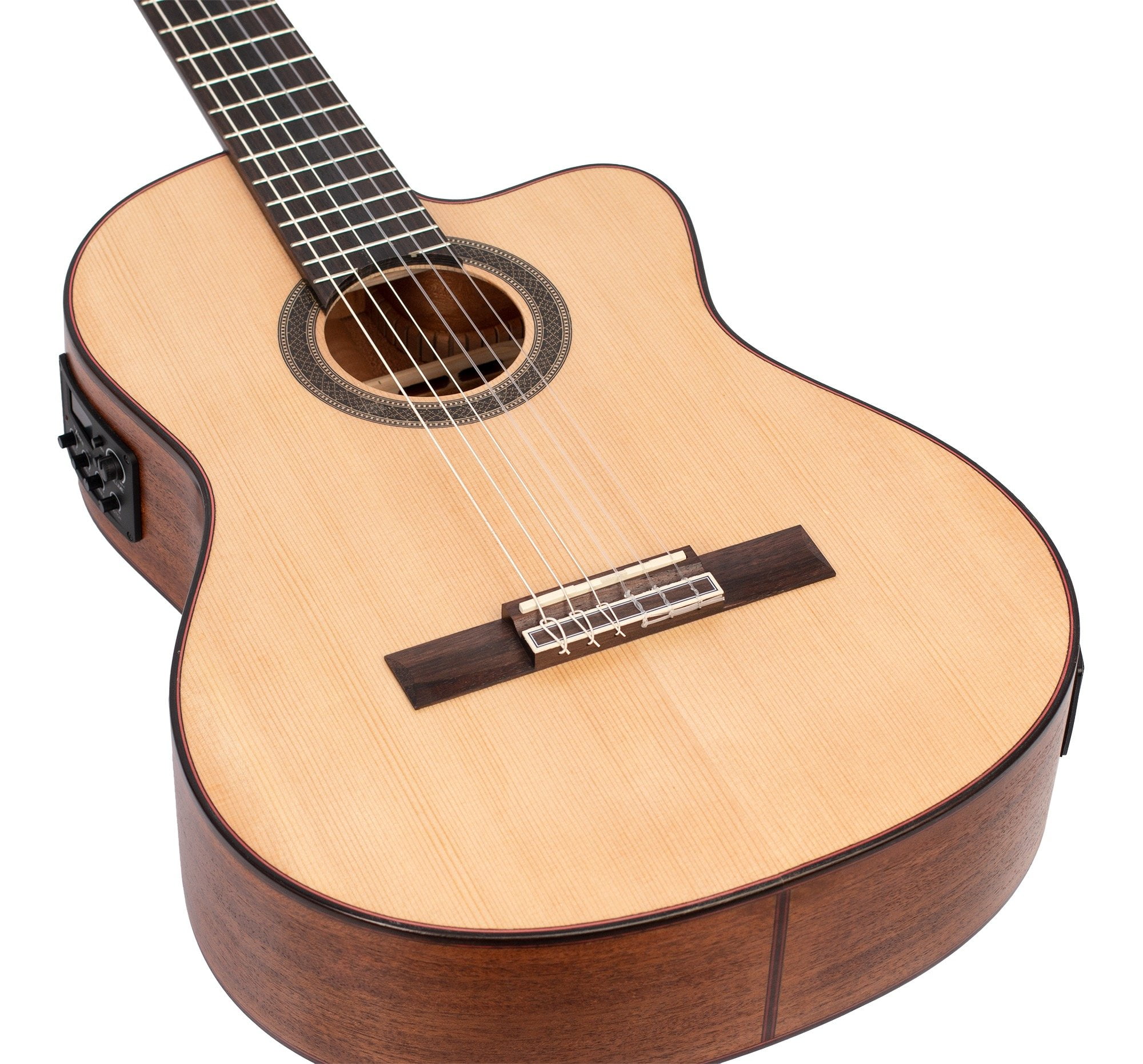 Valencia VC704 700 Series Nylon-String Classical Acoustic-Electric Guitar Natural