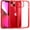 Red, variant on Shockproof Clear Case for iPhone 13, [Not Yellowing] [10FT Military Drop Protection] Hard Clear Back Four Corner Airbags Drop Protection Phone Cover, 6.1 inch, Red