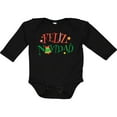 thumbnail image 3 of Inktastic Feliz Navidad Christmas Boys or Girls Long Sleeve Baby Bodysuit, 3 of 5