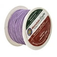 thumbnail image 2 of Mandala Crafts 1mm 109 Yards Jewelry Making Beading Crafting Macramé Waxed Cotton Cord Thread (Lilac), 2 of 3