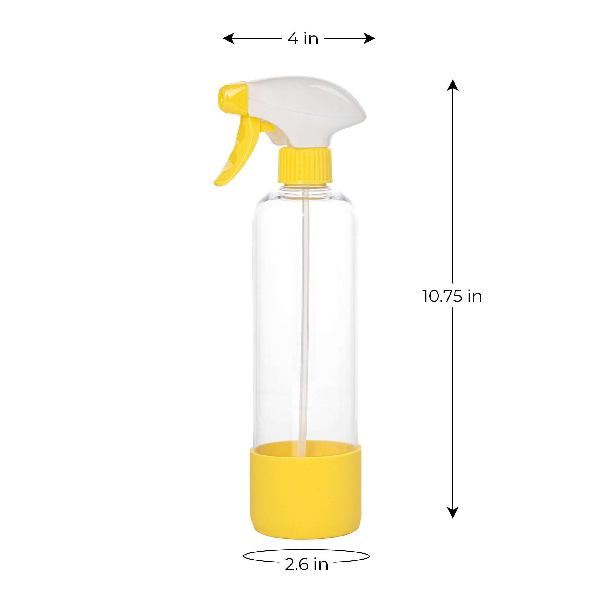 Smart Design 2-Pack Refillable Spray Bottles, 16.9 fl oz Each, Assorted Colors, Reusable and Multi-Use