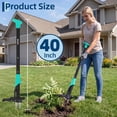 thumbnail image 2 of Lumiparty Stand Up Weed Puller with 4-Claw Steel Head, 40-Inch Long Handle Manual Weed Remover Tool for Lawn and Garden, Blue, 2 of 9