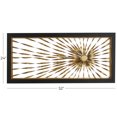 thumbnail image 4 of DecMode Gold Metal Coiled Ribbon Sunburst Wall Decor with Black Frame, 4 of 13
