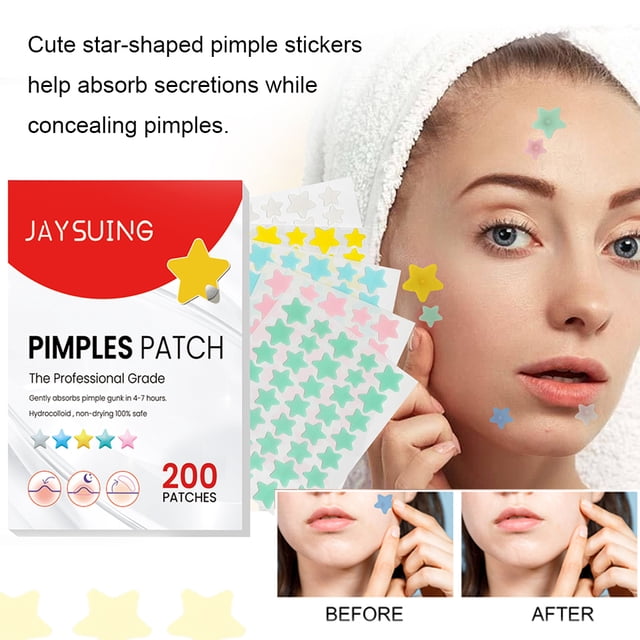 Partidos Zit Absorción Los Parches Acné Patches Espinilla Colorido Hidrocoloide Puntos Lindos para La Mayoría Tipos Piel