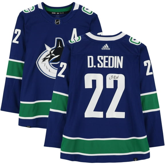 Daniel Sedin Vancouver Canucks Autographed Blue Adidas Authentic Jersey - Fanatics Authentic Certified