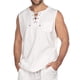thumbnail image 2 of SAYOO Chaleco informal para hombre, sudadera holgada con cuello en V sin mangas de color sólido para correr/hacer ejercicio SAYOO S M L XL XXL XXXL XXXXL, 2 of 9