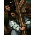 thumbnail image 2 of Sebastiano del Piombo 12x14 Black Ornate Wood Framed Double Matted Museum Art Print Titled: Christ Carrying the Cross (About 1515-1517), 2 of 5