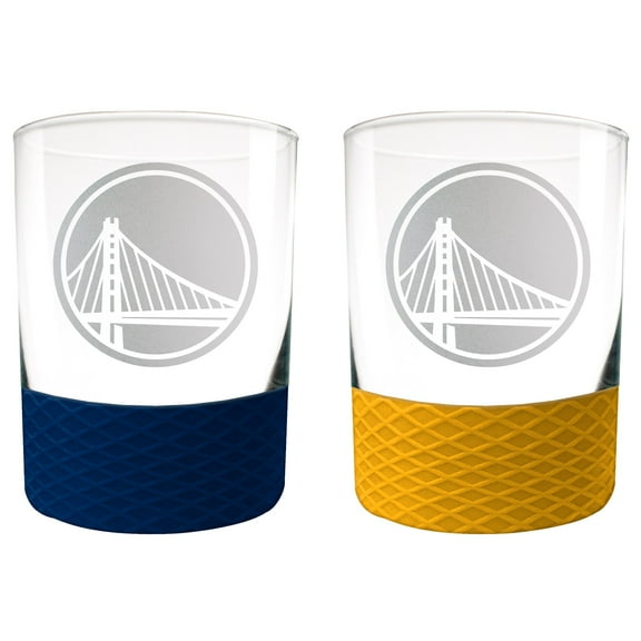 Golden State Warriors 14oz. Commissioner Rocks Glass Two-Piece Set