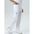 thumbnail image 5 of Women's Nursing Solid Color Simple Multi-Pocket Comfortable Scrub Pants, 5 of 10