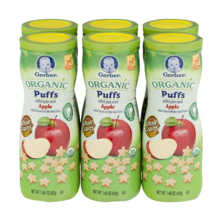 Gerber Organic Puffs Grain Snack Apple
