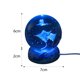 thumbnail image 3 of Bola de cristal tallada en 3D, luz nocturna, adorno de iluminación con enchufe USB (Manta Ray) Sywqhk Para estrenar, 3 of 5