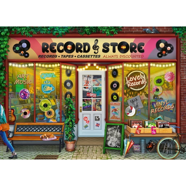 Rompecabezas Ravensburger Vintage de vinilo 1000 piezas