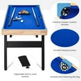 thumbnail image 4 of EastVita 4ft Pool Billiard Table, Portable Pool Game Table with 2 Cue Sticks, 16 Balls, Triangle, Chalk for Kids Adults Family Game Room, Blue, 4 of 7