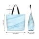 thumbnail image 5 of Balery Blue Marble Bolsa Tote Estilo Estético con Cremalleras, Bolsa de Hombro, Bolsa de Compras Grande y Plegable, 5 of 8