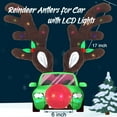thumbnail image 3 of ASTRAEA Reindeer Antlers for Cars With LED Lights & Red Nose, Christmas Glowing Car Costume Kit Gifts for SUV MPV Van Truck Xmas Decorations, 3 of 8