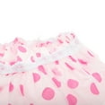 thumbnail image 4 of Unique Bargains 1 Pc Reusable Dots Single Layer Shower Cap for Shower Pink PEVA, 4 of 7