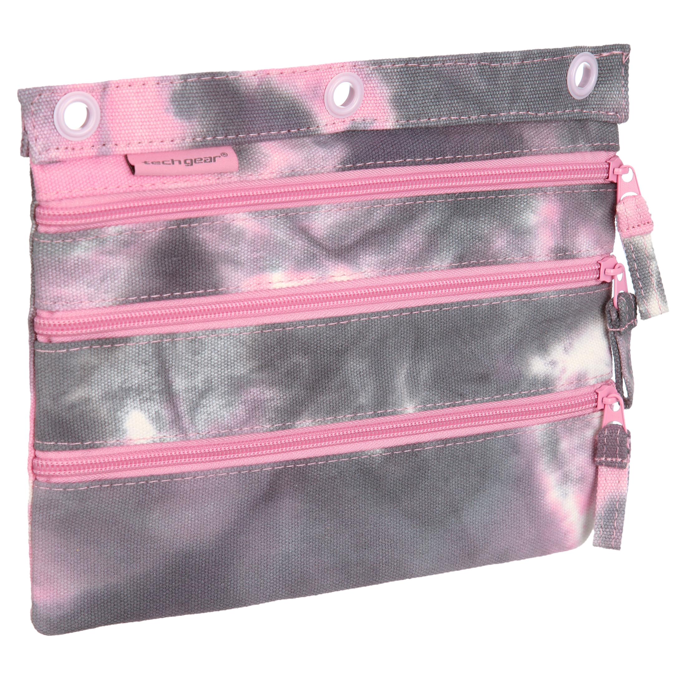 Tech Gear Cotton Smoke Triple Binder Pouch Pink