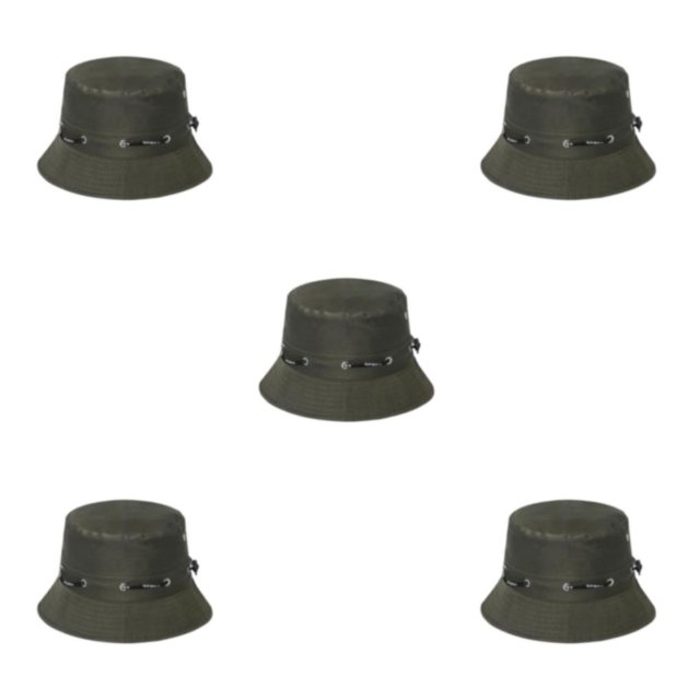 Baohd 1/2/3/5 Polyester Breathable Fisherman Cap For Sun Protection And Comfort Sunscreen Fisherman Cap Hat Summer Olive 58cm 5PCS