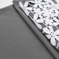 thumbnail image 6 of felwors Women's Capri Leggings Summer Floral Lace Trim Cropped High Waist Stretchy Soft Casual Yoga Workout Beach Tights Pants Grey for Size XL, 6 of 8