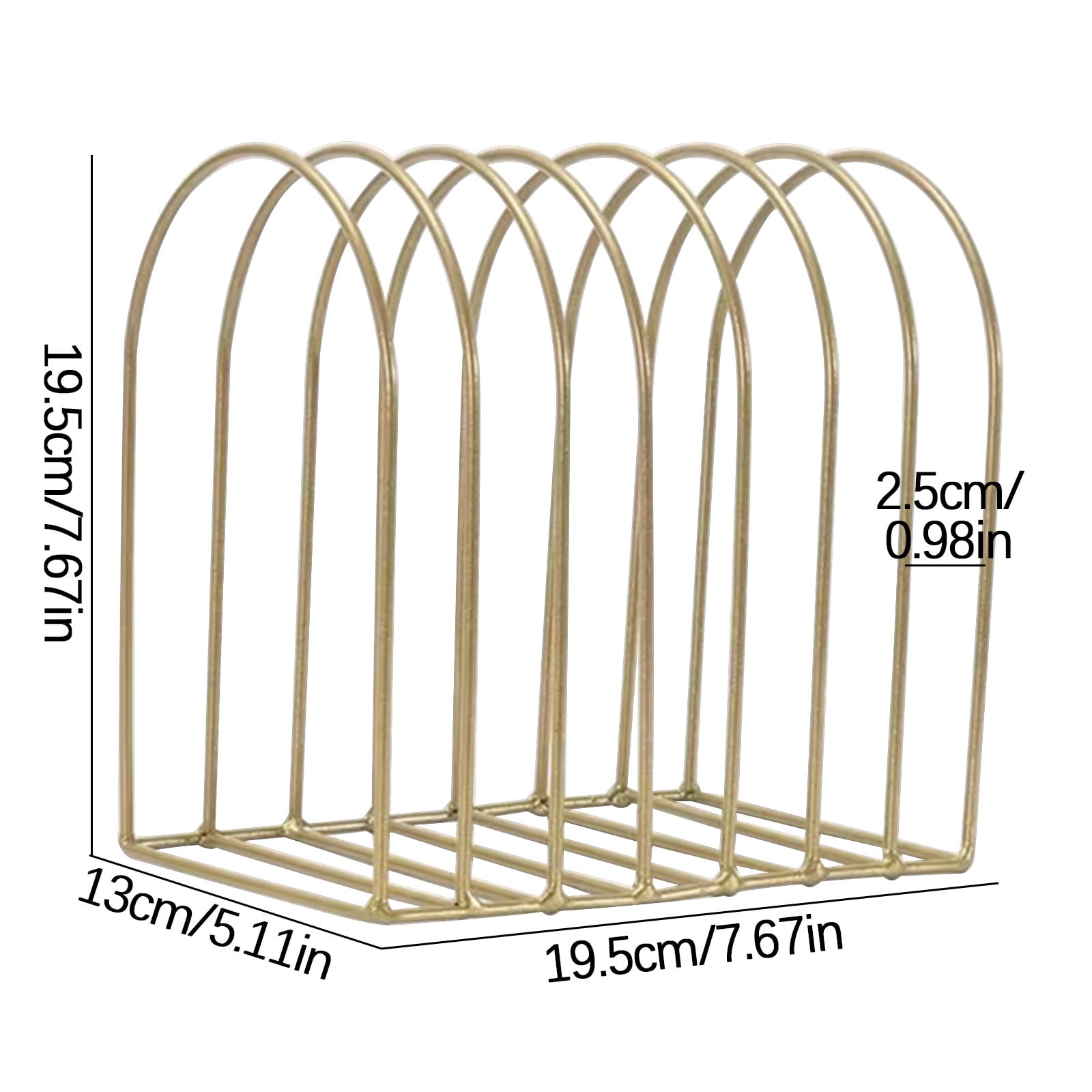 SPOORYYO Files Folder Stand Desktop File Organizer,Half Circle File Storage Stand Desktop Magazine Organizer Newspaper Folder Desk Desk Bookshelf Home Décor