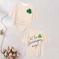 thumbnail image 6 of Uootdi Women's St Patrick's Day T-Shirt Lucky Irish Shamrock Clover Graphic Short Sleeve Crewneck Casual Tees Tops Gift, 6 of 7