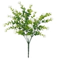 thumbnail image 2 of Artificial Fake Flowers Outdoor, Artificial Lotus Flowers Eucalyptus Greenery Shrubs, Faux Plants Plastic Flowers Spring Summer Decoration for Outside Home Planter Porch Patio Yard Garden Decor, 2 of 9