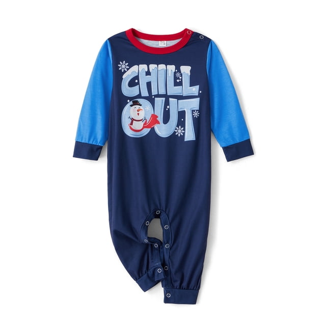 Txlixc Traje de pijama de Navidad familiar, blusa de manga larga impresa con letras + pantalones impresos de alce Snowflake Santa Claus Txlixc moda