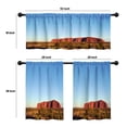 thumbnail image 4 of LALILO Kitchen Curtains and Valances Set of 3 36" And Window Treatment Tiers for Window Decor, 4 of 5